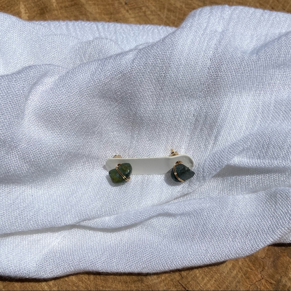 3 for $10 Handmade green aventurine earrings